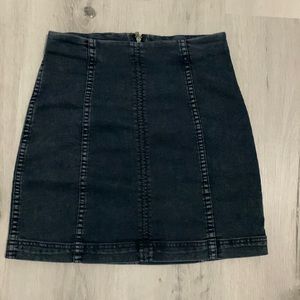 Free people denim skirt